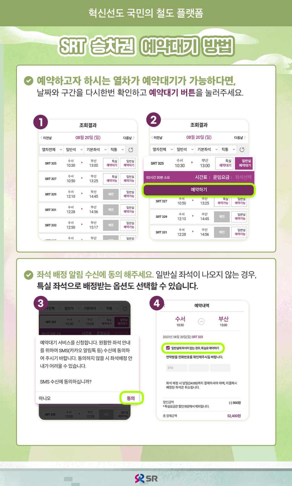 SRT 노선, SRT 할인, SRT 예약대기, SRT 취소 수수료, SRT KTX 차이